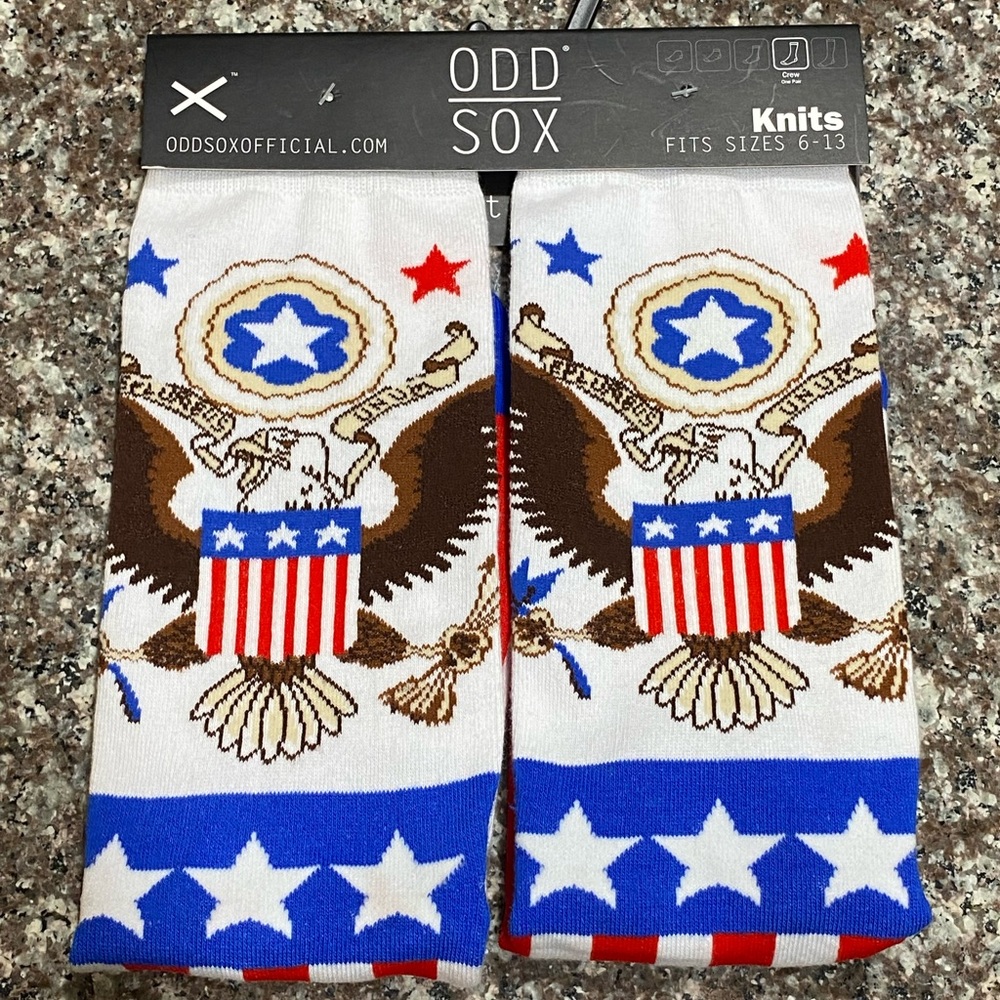 ODD Sox American Eagle Crew‎ Knits Socks